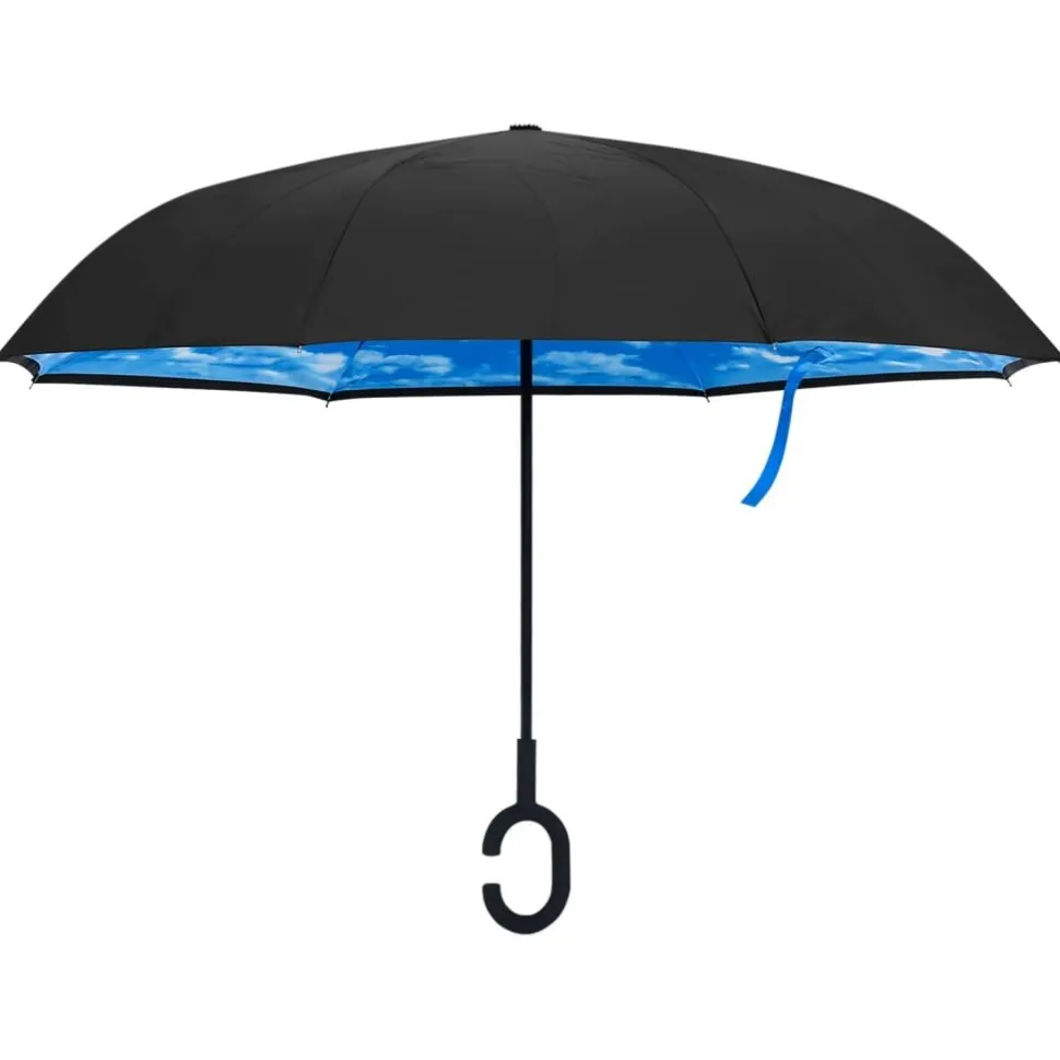 Sateenvarjo C-kahva musta 108 cm