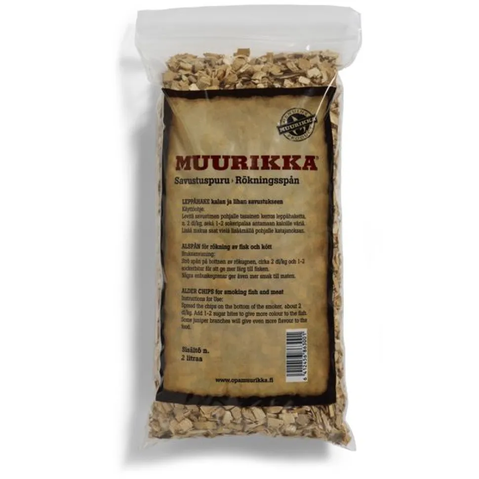 Savustuspurupussi Muurikka 2 litraa leppähaketta