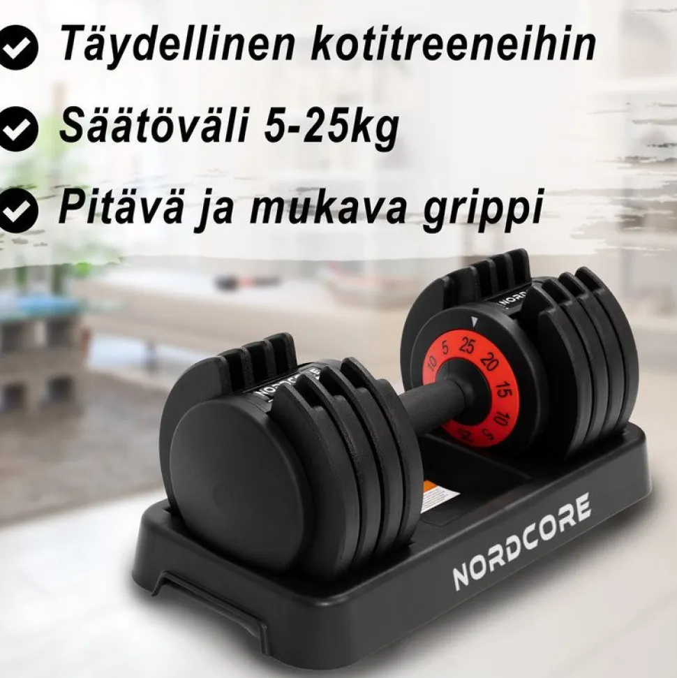 Säädettävä käsipaino Nordcore Core 2kpl, 50kg