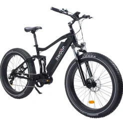 Sähkömaastopyörä Swoop Fatbike Ranger, 26x4", 7 vaihdetta, musta, 840 Wh akku