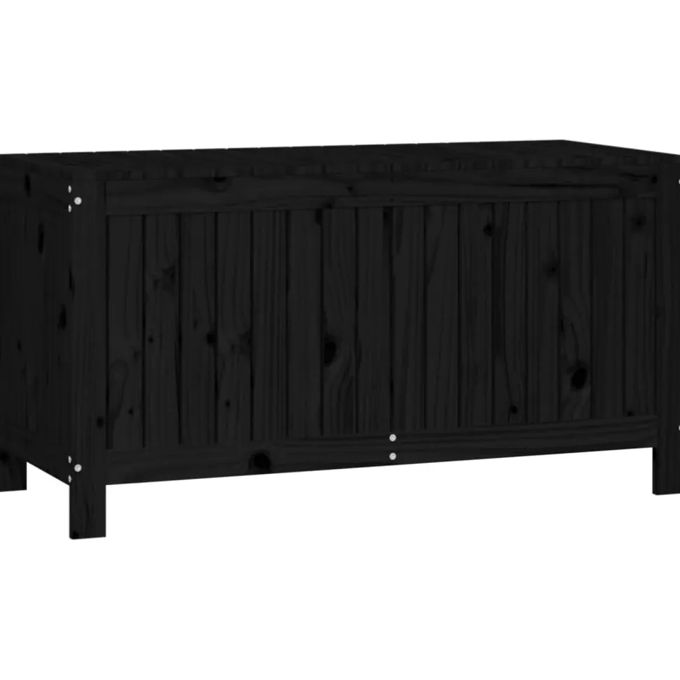 Säilytyslaatikko musta 76x42,5x54 cm, mänty