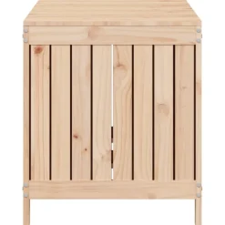 Säilytyslaatikko musta 76x42,5x54 cm, mänty