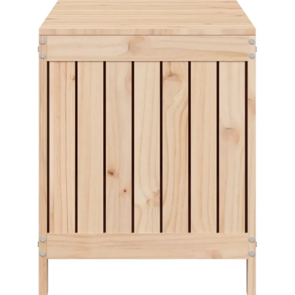 Säilytyslaatikko musta 76x42,5x54 cm, mänty