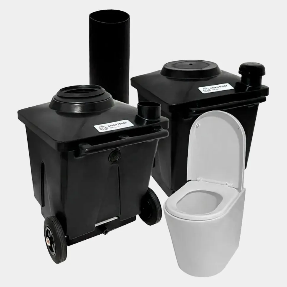 Sisäkuivakäymälä Pikkuvihreä Green Toilet Lux posliini-istuimella