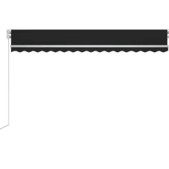 Sisäänkelattava markiisi 2 LEDillä 300x250cm sininen/valkoinen