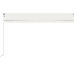 Sisäänkelattava markiisi 2 LEDillä 300x250cm sininen/valkoinen