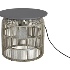 Sivupöytä Brafab Pamir, Ø50cm, beige