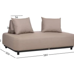 Sohva Home4You AMORE 2-istuttava, beige