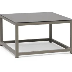 Sohvapöytä Hillerstorp Jet Set, 70x70cm, beige, keraaminen lasitaso