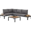 Sohvaryhmä Linento Garden Verona Wood, 4-istuttava, harmaa