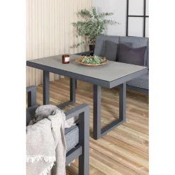 Sohvaryhmä Venture Home Barcelona, 3-istuttava sohva + 2 lepotuolia + sohvapöytä, harmaa