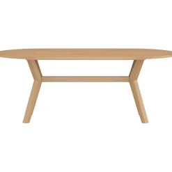 Soikea ruokapöytä Venture Home Kenya, 200x100cm, luonnollinen tiikki