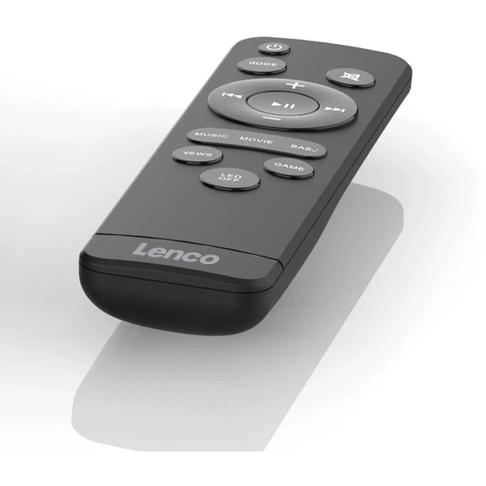 Soundbar-kaiutin Lenco, 40W, RMS, RGB-valot, bluetooth