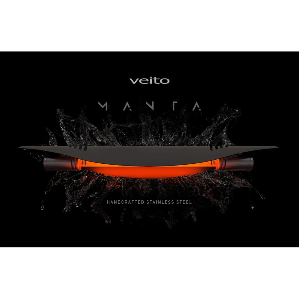 Säteilylämmitin Veito Manta 2500 W IP55 musta/hopea