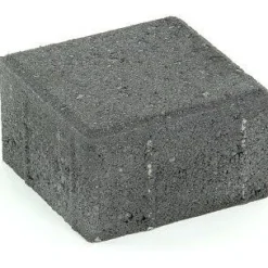 Suojatiekivi Rudus Kartanonoppa 80 138x138x80 mm sileä musta