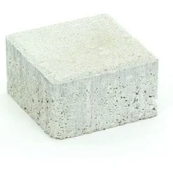 Suojatiekivi Rudus Kartanonoppa 80 138x138x80 mm sileä valkoinen