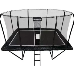 Suorakaide Trampoliini Stratos Premium Black Line, 275x427 cm, sis. portaat ja turvaverkko