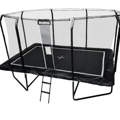Suorakaide Trampoliini Stratos Premium Black Line, 275x427 cm, sis. portaat ja turvaverkko