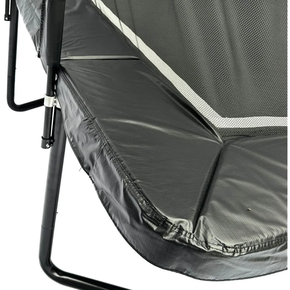 Suorakaide Trampoliini Stratos Premium Black Line, 275x427 cm, sis. portaat ja turvaverkko