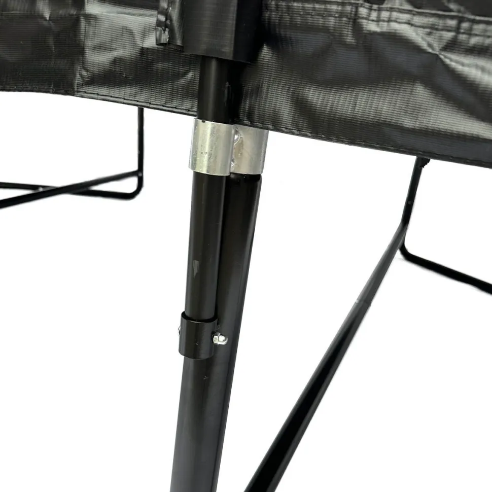 Suorakaide Trampoliini Stratos Premium Black Line, 275x427 cm, sis. portaat ja turvaverkko