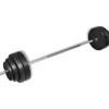 Suora painonnostotanko ja painot, 60kg