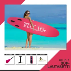 SUP-lautasetti Deep Sea Standard ilmatäytteinen 275 cm 15 PSI eri värejä