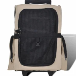 Taitettava lemmikkikärry, monikäyttöinen, beige