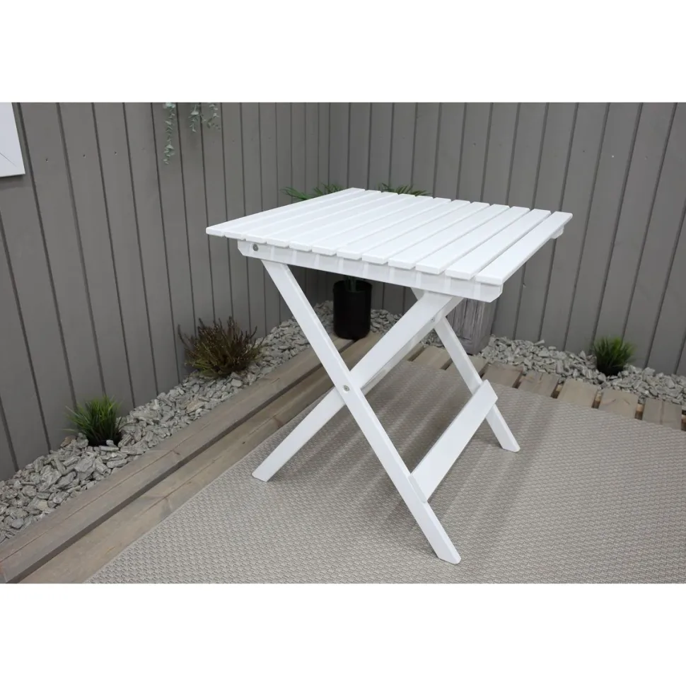 Taitettava puutarhapöytä Baltic Garden Wilma 65x65cm er värejä