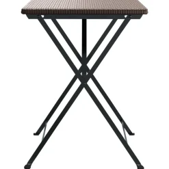 Taitettava bistropöytä ruskea 55x54x71 cm polyrottinki