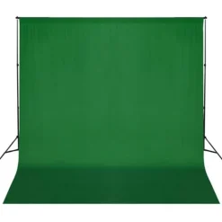 Taustakangas puuvilla, chromakey, 300x300 cm, vihreä