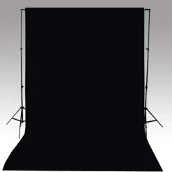Taustakangas puuvilla, 500x300 cm, musta