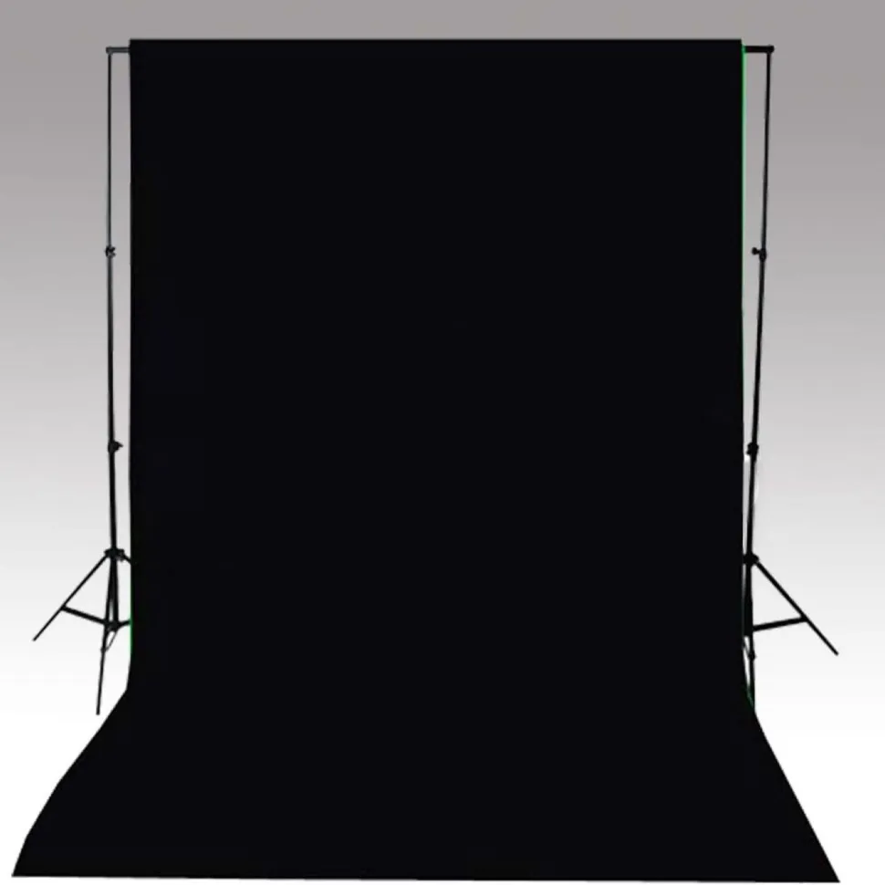 Taustakangas puuvilla, 500x300 cm, musta