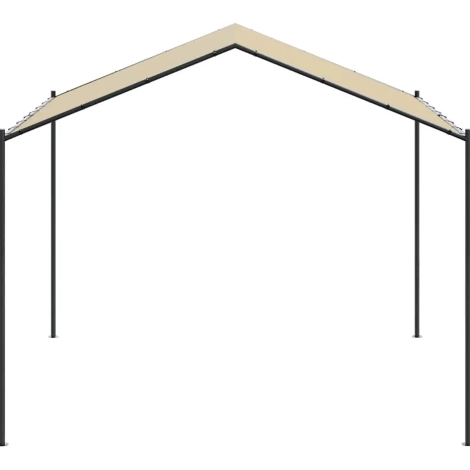 Telttakatos beige 3x3 m teräs ja kangas