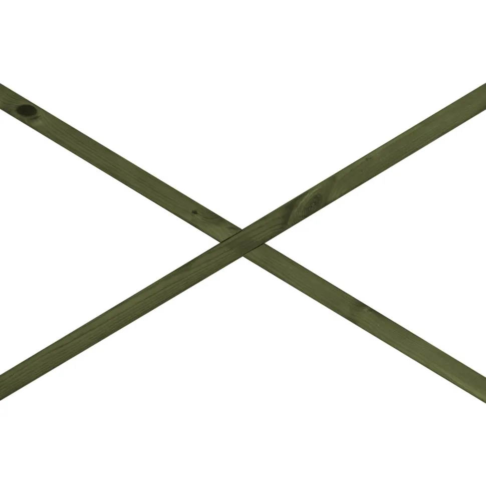 Terassielementti Ristikko aitakehykseen T06 vihreä