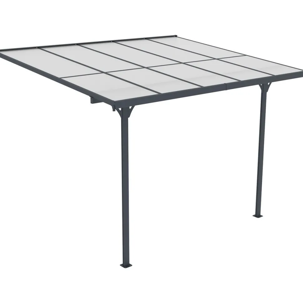 Terassikatos Fornorth 313x254x220-260cm harmaa