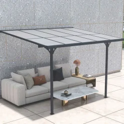 Terassikatos Fornorth 313x254x220-260cm harmaa