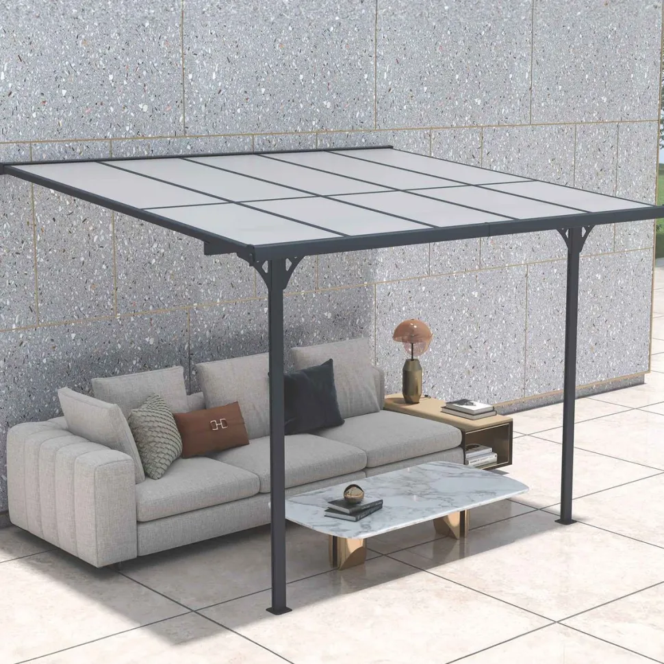 Terassikatos Fornorth 313x254x220-260cm harmaa