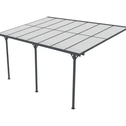 Terassikatos Fornorth, 435x300x225-270 cm, harmaa