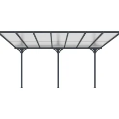 Terassikatos Fornorth, 435x300x225-270 cm, harmaa