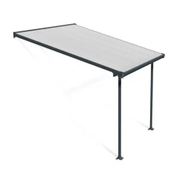 Terassikatos Palram-Canopia Feria 3 x 3 m harmaa/kirkas