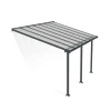 Terassikatos Palram-Canopia Olympia 3x4,25 m harmaa/kirkas