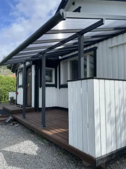 Terassikatos Palram-Canopia Olympia 3x4,25 m harmaa/kirkas