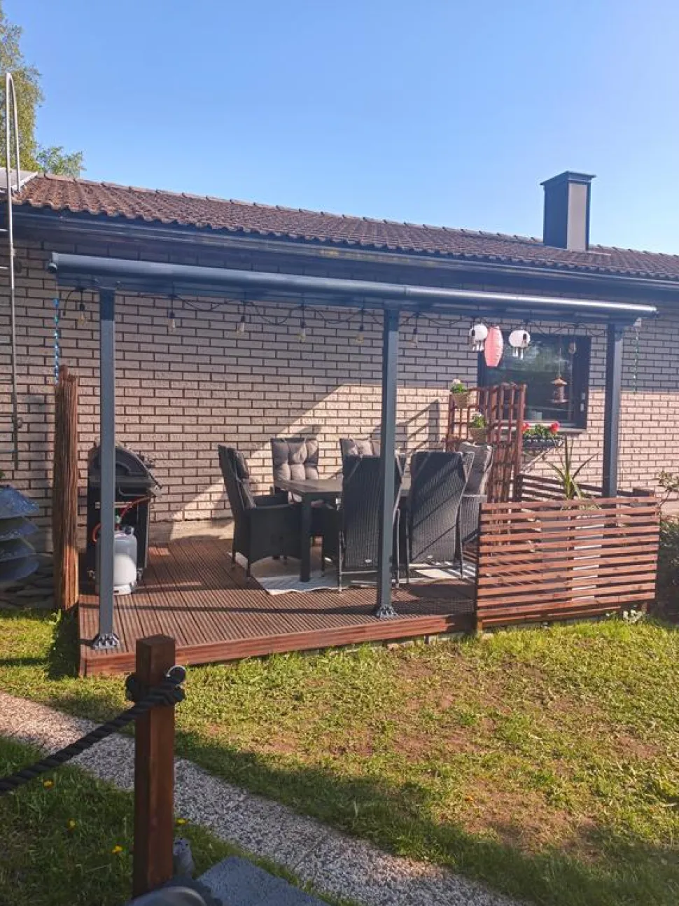 Terassikatos Palram-Canopia Olympia 3x4,25 m harmaa/kirkas