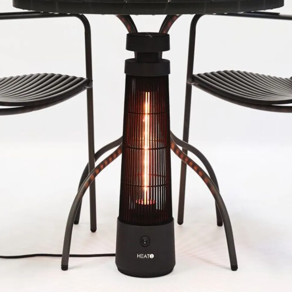 Terassilämmitin HEAT1 Eco High-line Cone pöydän alle 1200W musta