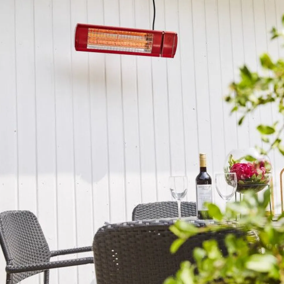 Terassilämmitin HEAT1 Eco High-line 660-2000W kaukosäädin punainen