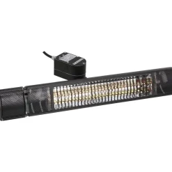 Terassilämmitin HEAT1 ECO Plus-line, 2000W, oskilloiva, musta