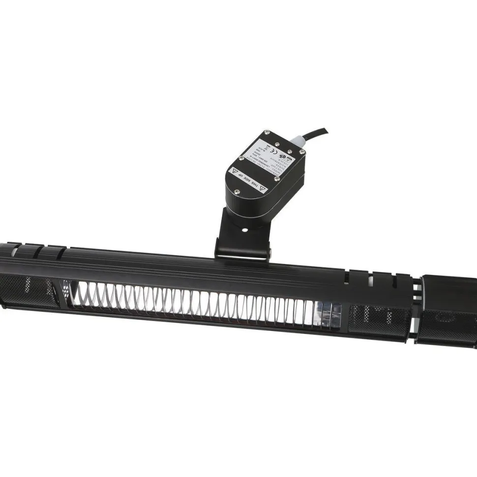 Terassilämmitin HEAT1 ECO Plus-line, 2000W, oskilloiva, musta