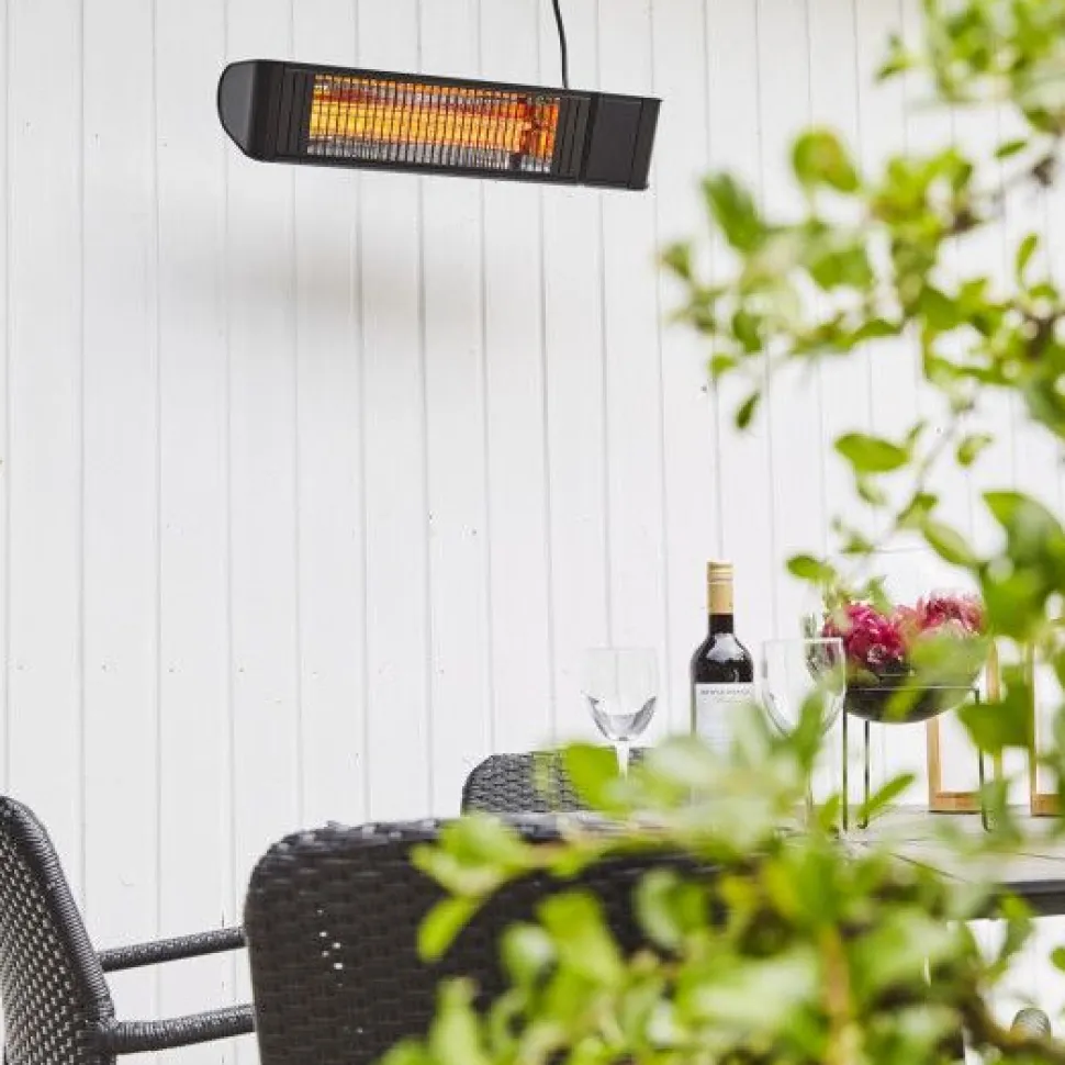 Terassilämmitin HEAT1 Eco Pro-line 660-2000W BT kaukosäädin musta