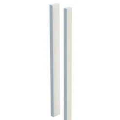 Terassin aitatolppa Palmako 45x70x1200 mm valkoinen 5 kpl/pkt