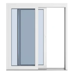 Terassin liukovi Seicom Excellent 184mm, 2-osainen, 3-lasinen, puu, mittatilausovi